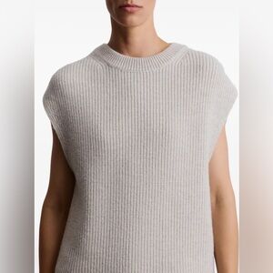 H&M Rib-Knit Loose Fit Sleeveless Sweater Vest Womens Size Small